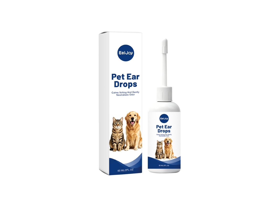 Gotas Limpeza Ouvido Cães Gatos Eeljoy