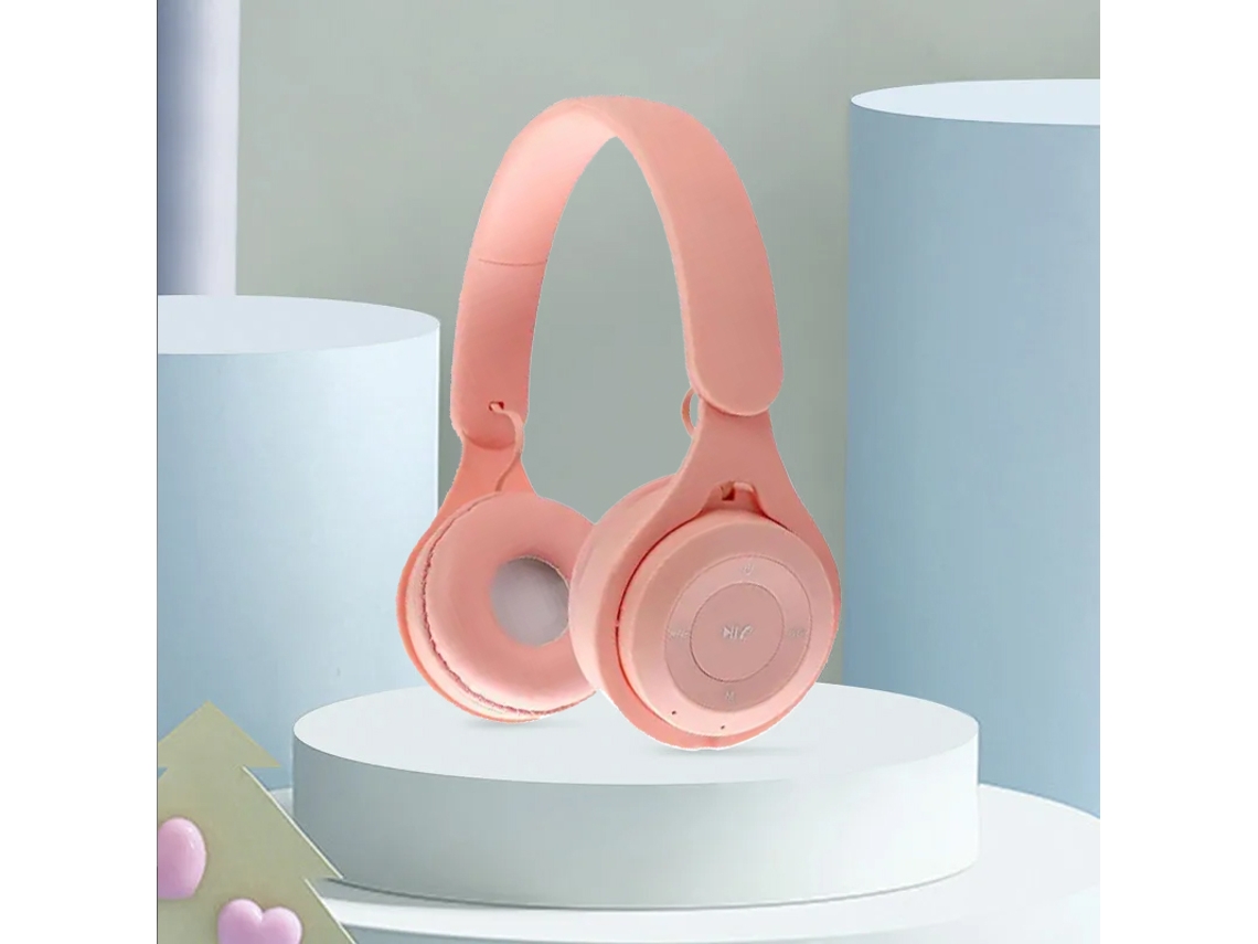 Fones de Ouvido Esportivos Bluetooth 5.0 MDUG com microfone (rosa)