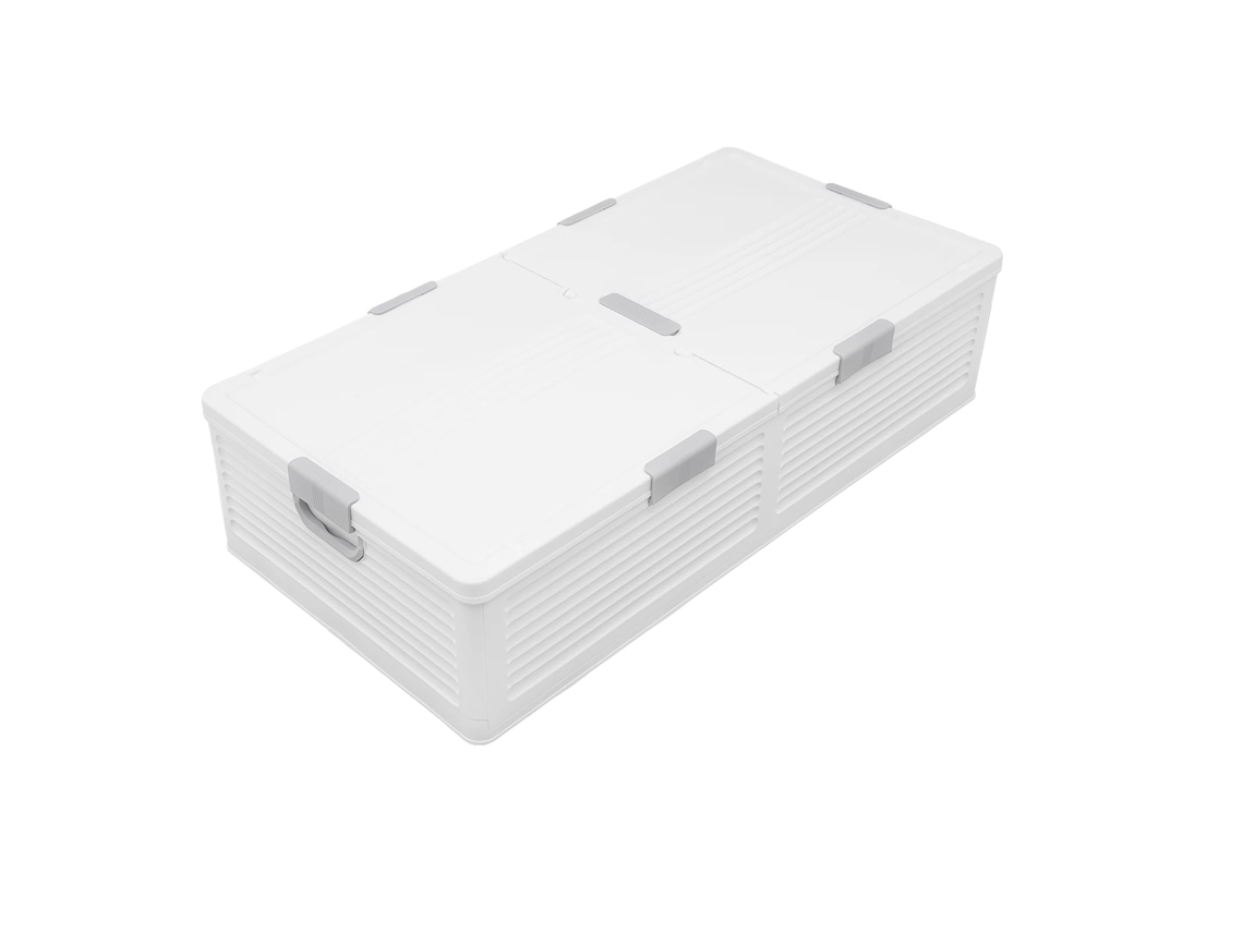 Caixa De Armazenamento, Material Durável, Design Eficiente Em Espaço, Branco