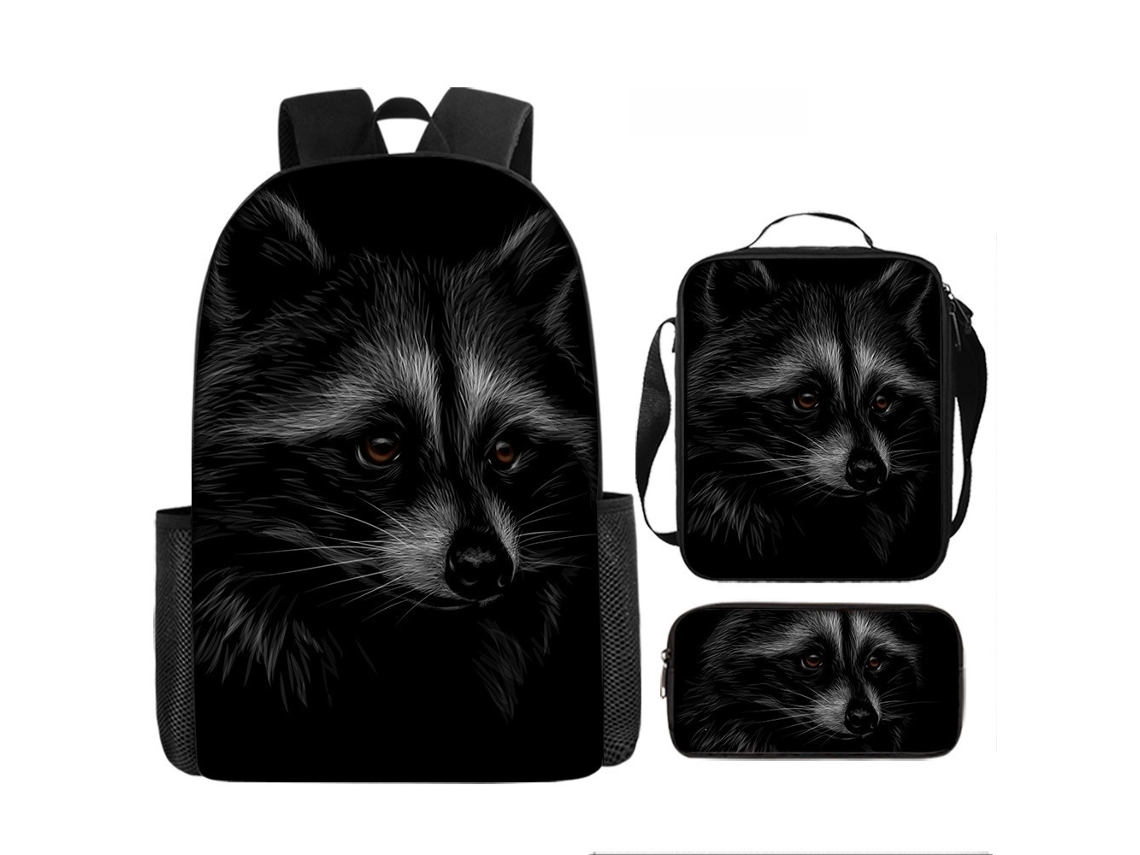 Mochila De Estudante 17 Polegadas - Conjunto 3 Peças Com Estojo E Lancheira Ideal Para Escola (estilo 21)