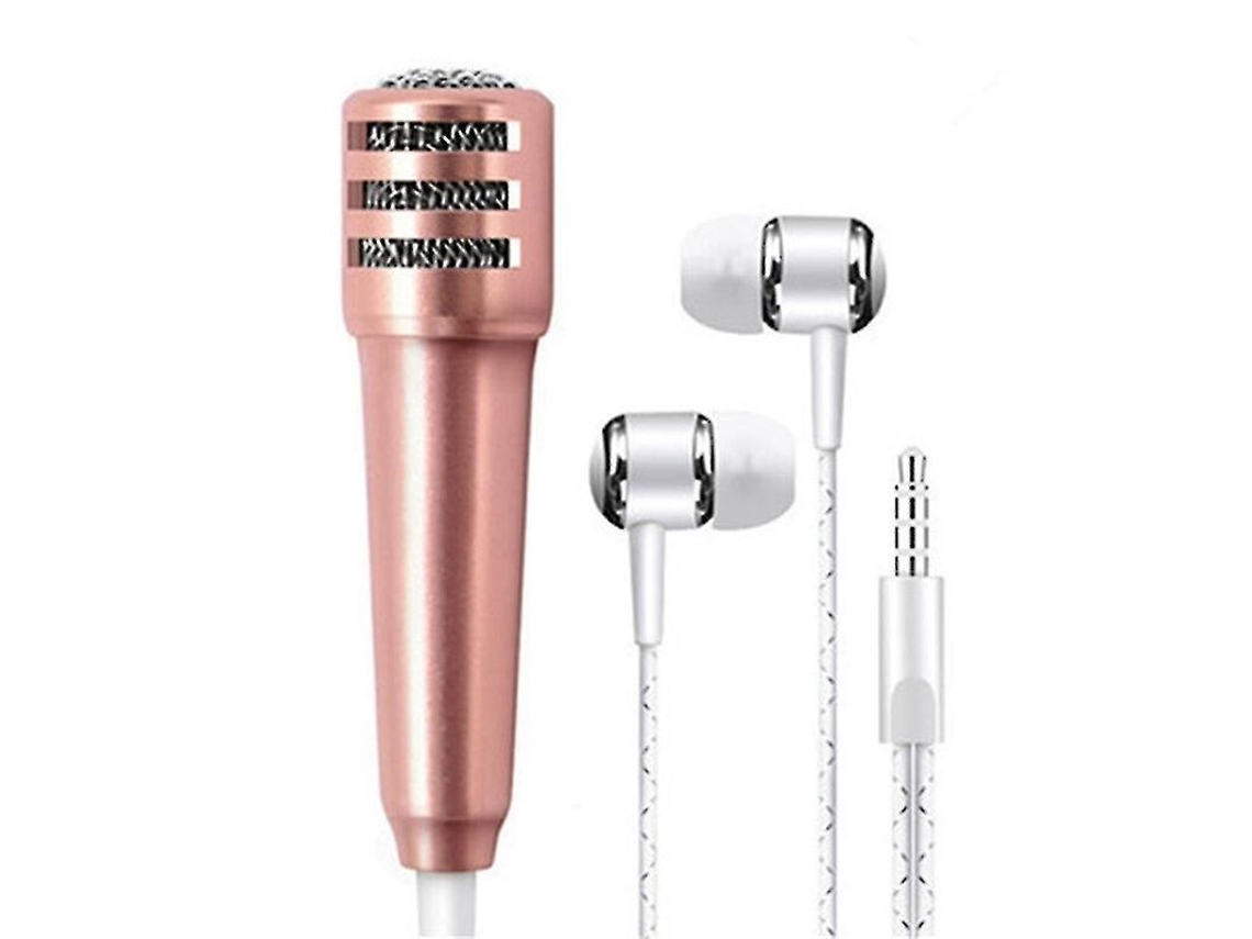 2026 mini Microfone Portátil 3.5mm Estéreo Studio para Celular Fones de Ouvido Ktv Karaokê Usb
