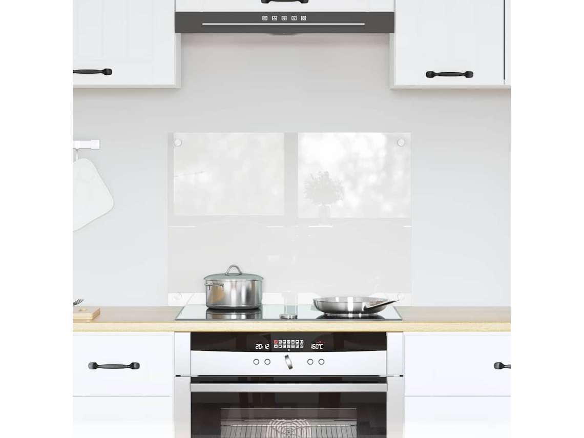 Vidaxl Painel De Cozinha Transparente 70 X 50 Cm Vidro Temperado