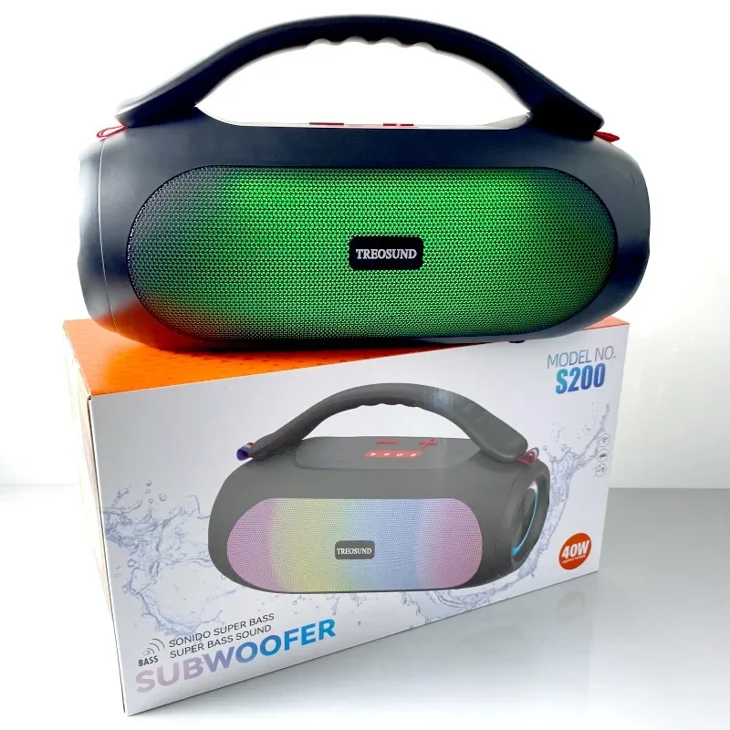 Caixa de Som Bluetooth MDUG com 1 microfone, resistente, karaokê (azul celeste)