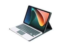 Capa Para Tablet Xiaomi Pad 5 / 5 Pro A0n5-a Ultrafina, Removível, Em Tpu Com Textura De Pele De Cordeiro, Teclado Bluetooth, Suporte E Touchpad (pret