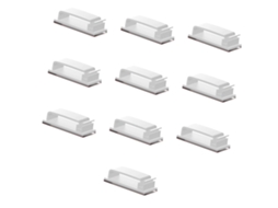 Conjunto De 10 Presilhas Para Cabos, Organizador Cabos Multiuso Com Base Autoadesiva Mesa-aquaforge