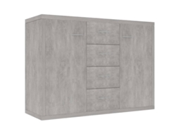 Sideboard, Sideboards Vidaxl Cinzeto Madeira Processada (n/a)