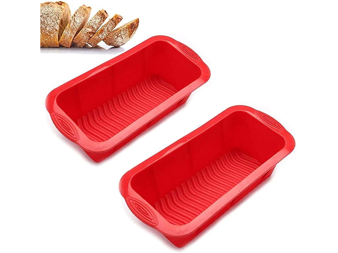 Conjunto De 2 Formas Para Pão E Bolos, Em Silicone, Para Forno, Confeitaria E Preparo Doméstico