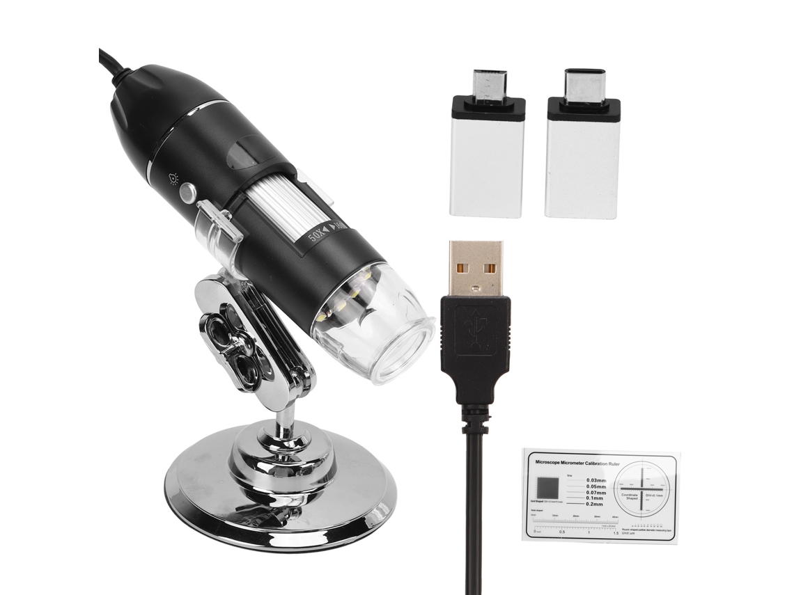 1600x Digital Microscope Flexible Rotating Electronic Microscope With 8 Led For Android Phone And Computer LAXISCREED