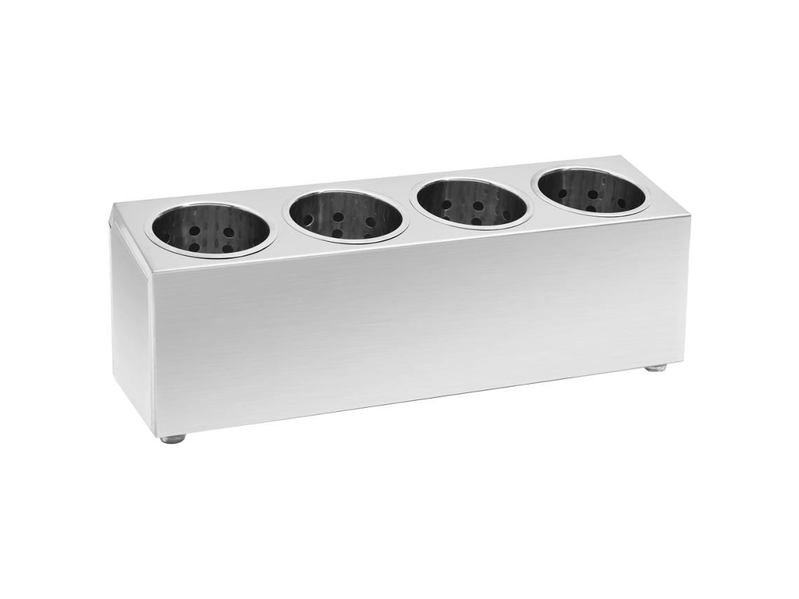 Porta-talheres VIDAXL Prateado Steel