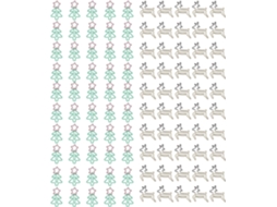100 Mini Clips De Papel Em Formato De Árvore De Natal E Rena, Clips De Metal Para Organizar E Classi Gokoco