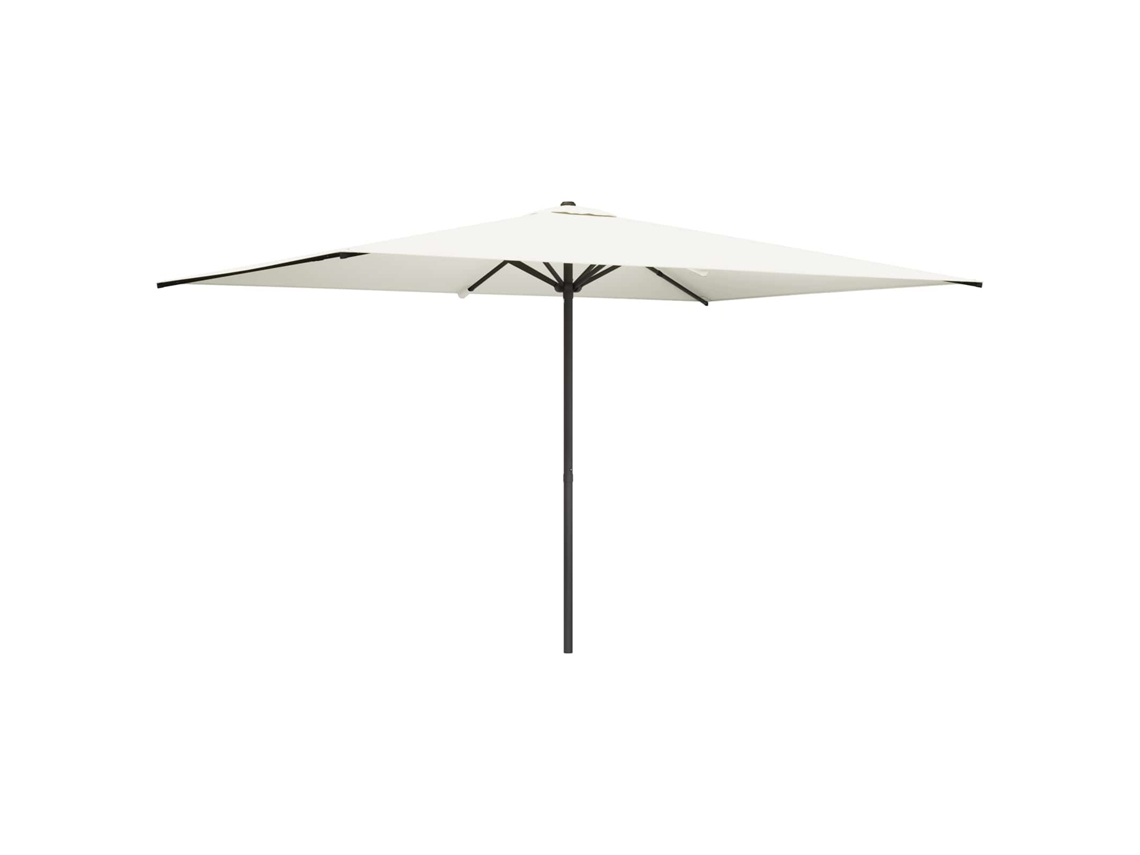 Vidaxl Guarda-sol De Jardim 200 X 300 Cm Poliéster Retangular Creme