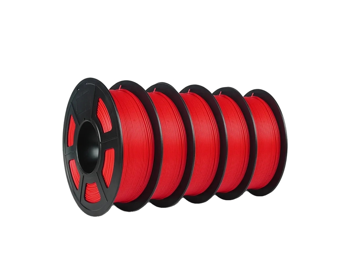 Filamento Pla Fosco, Diâmetro De 1,75mm, Peso De 5 Kg, Matte 5 Red Oem