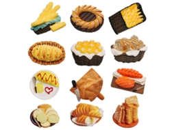 Laxiscreed Magnetes 3d Para Geladeira Com Design De Pão Torrado - Pack De 1 A 12 Peças