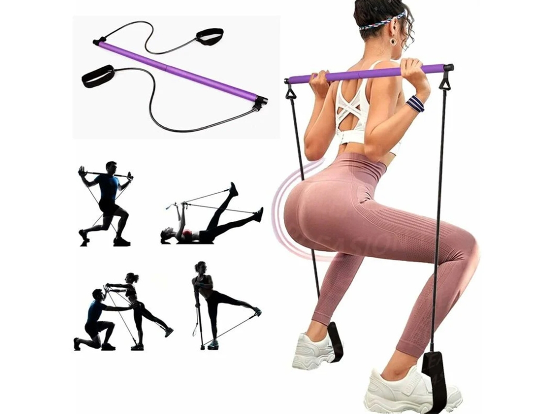 Barra de Pilates Portátil para Ioga e Academia AQUAFORGE