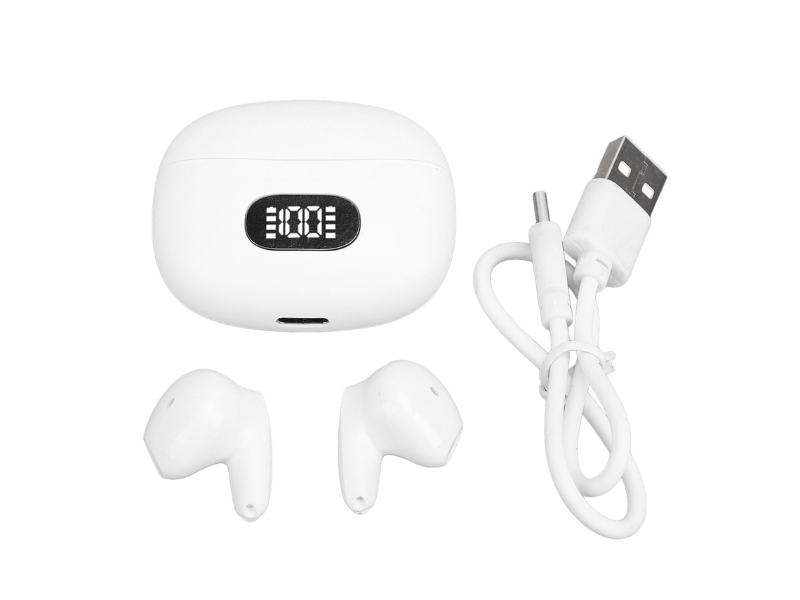 Ats auriculares Traductor Simultáneo com Som Estéreo para Estudo e Viagem, Traductor Offline, Branco