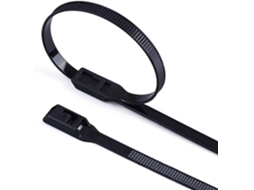 Pacote Com 100 Abraçadeiras De Nylon Autotravantes De 90,7 Mm Com Presilha Para Abraçadeira.