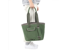 Bolsa para ferramentas de jardim, bolsa de lona impermeável, bolsa dupla e leve com 2 bolsos laterais, 30 x 29 cm