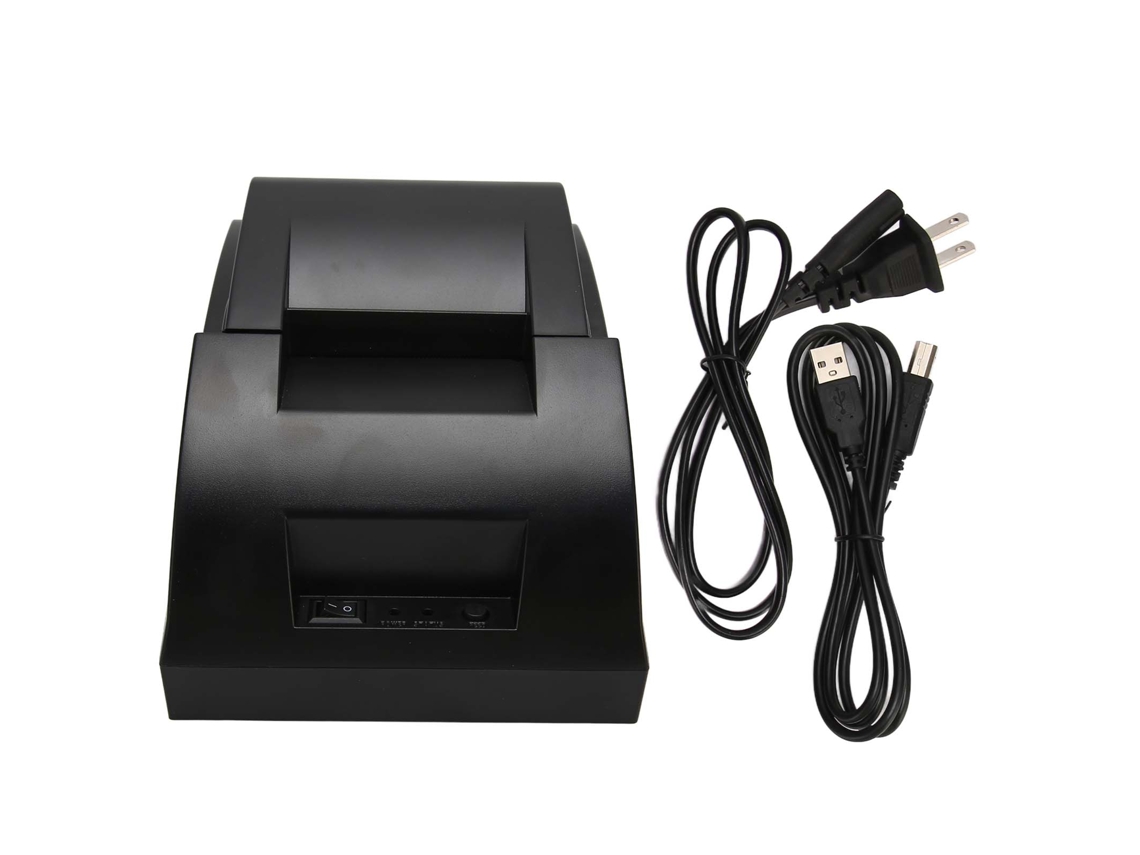 Impressora Térmica Pos 58mm Porta Usb Impressão Rápida Bilhete Varejo 100-240v Us