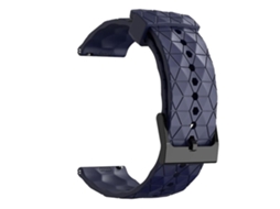 Lurelia Pulseira De Silicone 20 Mm Com Padrão Futebol E Cor Sólida, Compatível Garmin Forerunner 55 (azul Marinho) Da