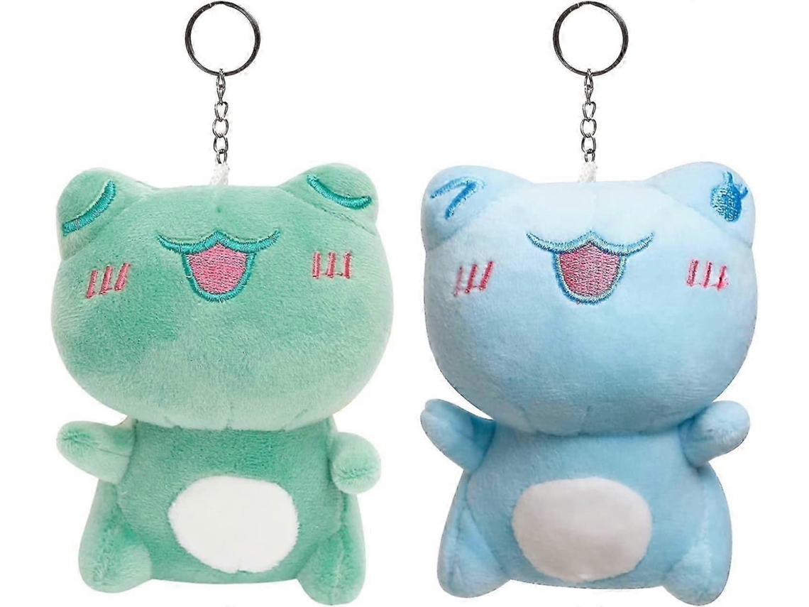 2-pack De Pelúcias De Sapo Mini, Macios De 4,3 Polegadas Com Chaveiros, Para Crianças, Berçário, Presentes E Máquinas De Garras