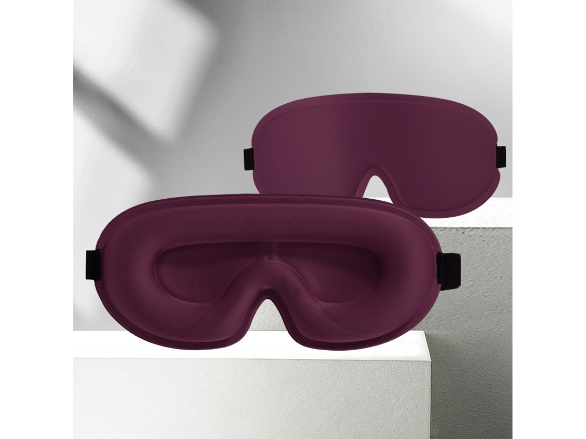 Máscara De Dormir Para Homem E Mulher proteção Contra As Pestanas Sem Pressão, Ideal Para Viagens De Avião. Vermelho Escuro Hexinyigjly