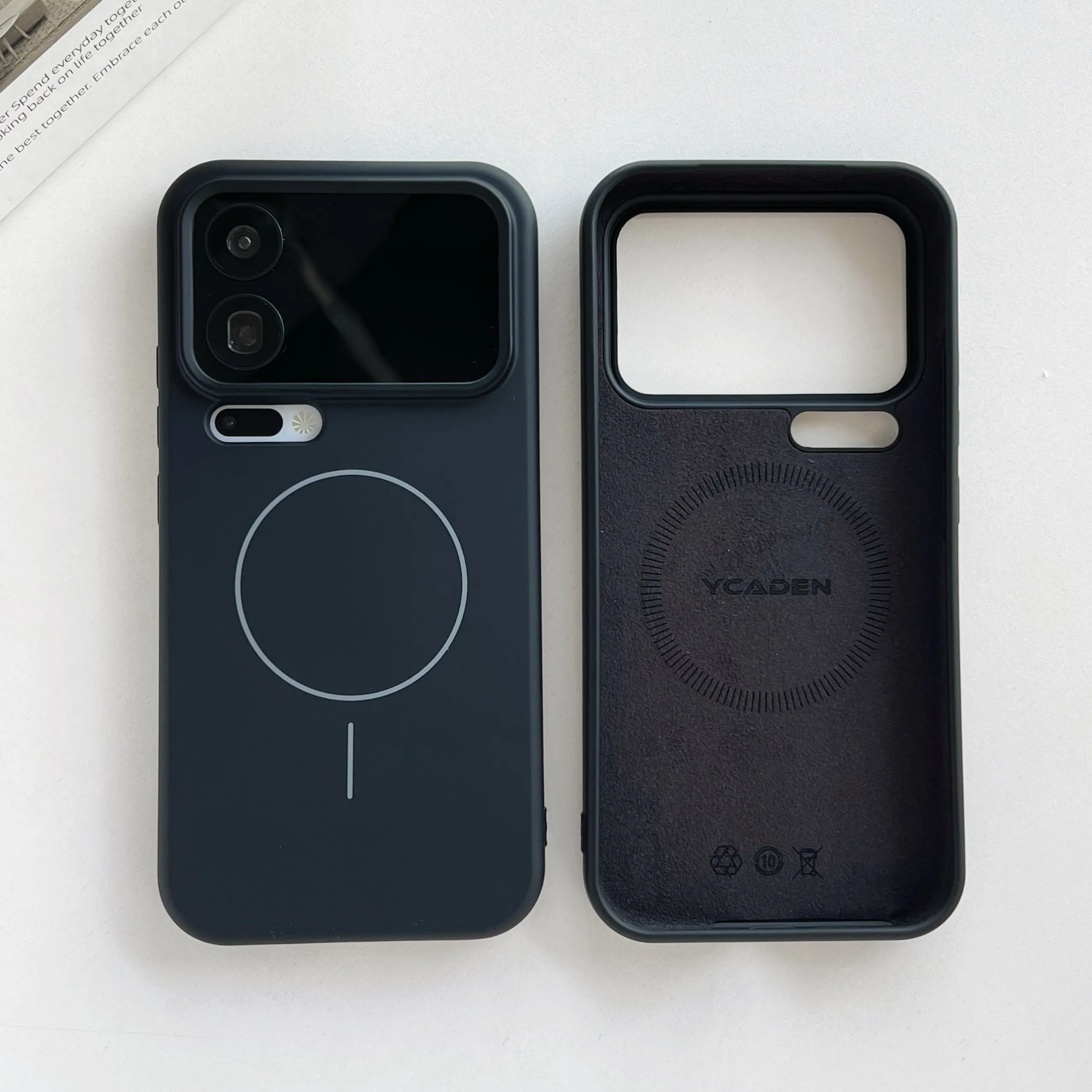 Capa Protetora De Silicone Líquido (preta) Para Xiaomi 15 Ultra, Resistente A Impactos, Magnética E Com Carregamento Sem Fio.