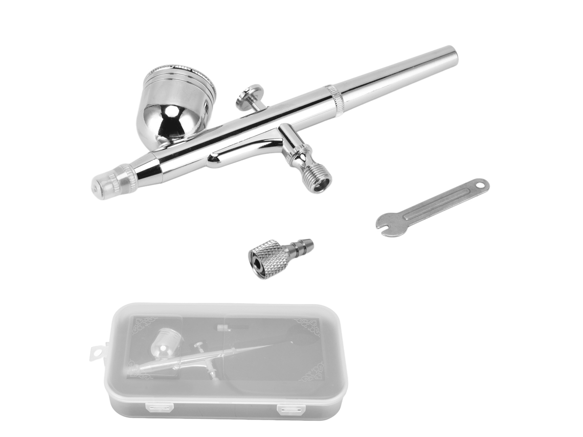 Kit de Airbrush Aço Inoxidável Caneta de Pintura Dual Action Precisa para Tatuagem Temporária | S/MARCA