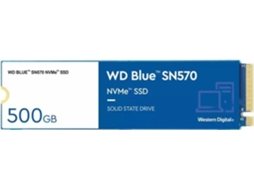 Disco SSD Interno WESTERN DIGITAL SN570 (500 GB - PCI Express 3.0 x4 - 3500 MB/s)