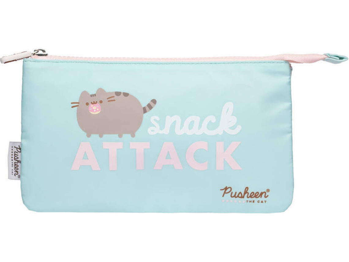 Estojo Triplo PUSHEEN THE CAT Multicor (22x12.5cm)