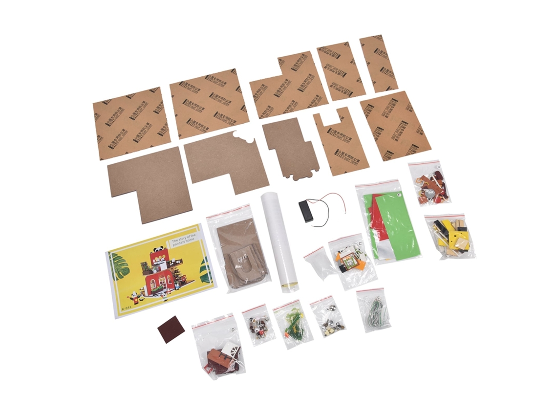Primerox kit de Casinha de Bonecas Miniatura com Móveis Diy Presente de Aniversário para +14 Anos