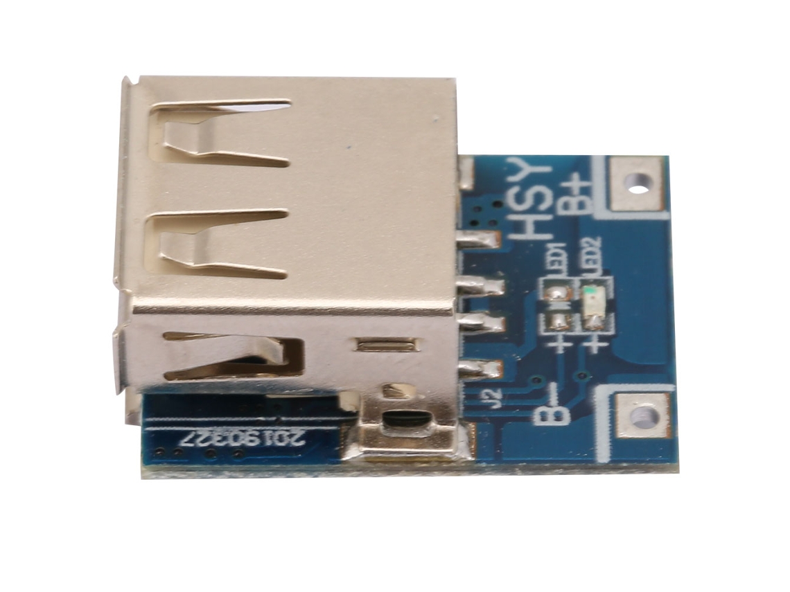 10pcs placa de proteção de carregamento e descarregamento de bateria USB 5V 1A módulo boost