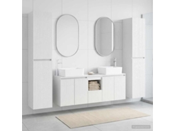 Vidaxl Conjunto De Móveis Para Banheiro 5 Unid. Branco Brilhante