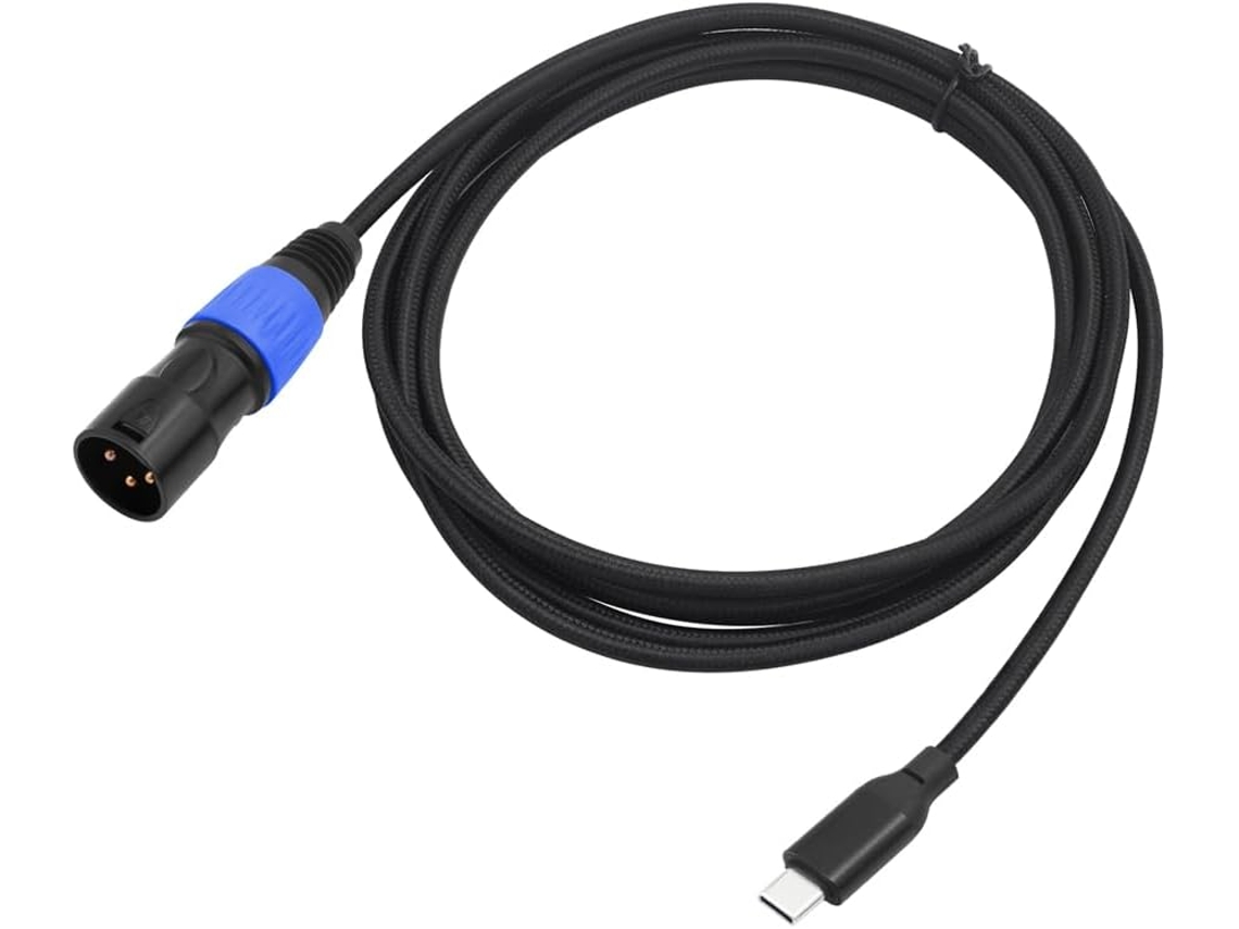 Cabo Usb-c Para Xlr Macho De 3 Pinos Tipo C Mesas Mixagem,
