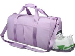 Lurelia Bolsa De Viagem Em Nylon Com Compartimento Para Sapatos, Bolso Molhado E Alça Ajustável