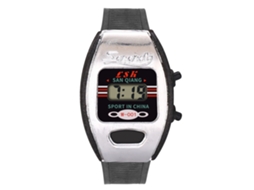 Relógio eletrônico infantil moderno com pulseira de PVC, relógio digital oval branco para meninos