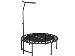 Trampolim Ø102x132cm Com Cordas Elásticas E Cabo 5 Posições, Capacidade 100kg Aço Preto