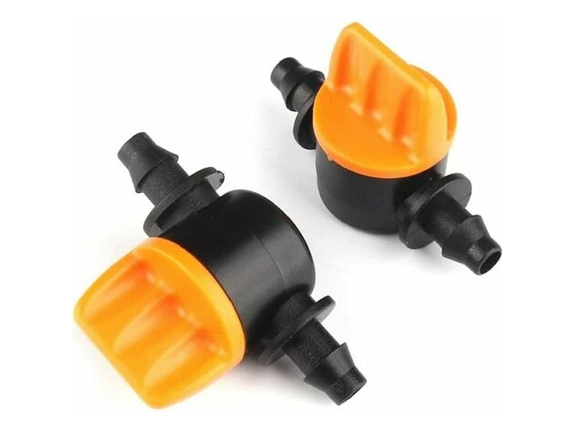 2 Peças Válvula De Controle De Fluxo De Água Micro 4/7mm 1/4" Para Sistema De Irrigação Por Gotejamento Jardim