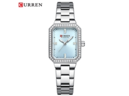 Relógio Feminino Retangular com Strass, Elegante e Delicado. MDUG