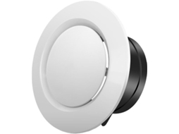 Tampa De Ventilação Teto Em Abs 75 A 200 Mm - Extrator Difusor Redondo Para Ventilador Exaustão