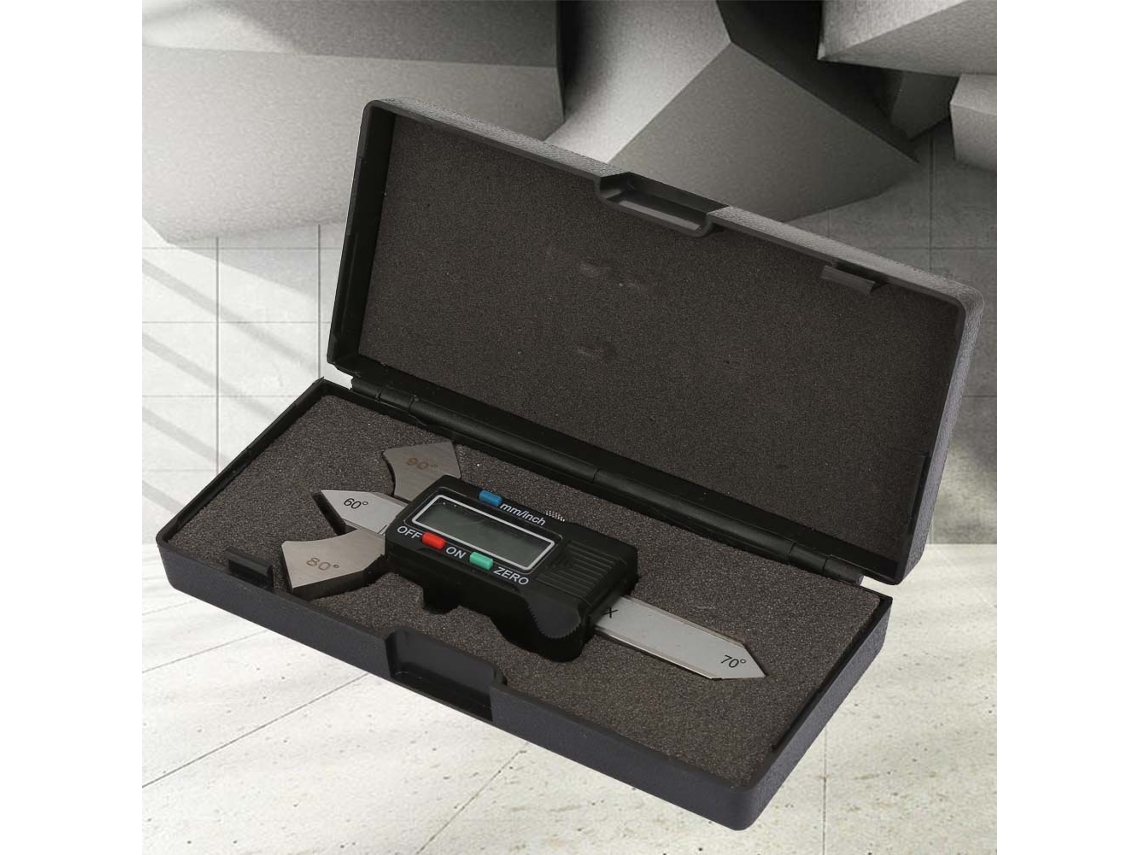 Laxiscreed Esquadro Digital De 20mm Para Soldadura, Medidor De Filetes E Juntas, Sistema Dual Em Metros E Polegadas