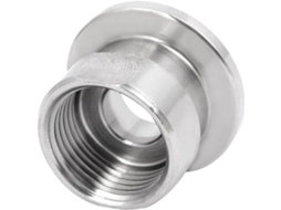Adaptador de Flange para Vácuo Kf16 em Aço Inoxidável 304 com Rosca Fêmea M20 CHABERLU