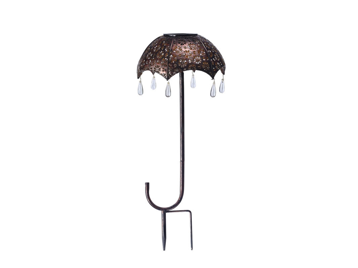 Luz Jardim Solar Automática Bronze Natal Ação De Graças