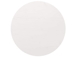 Vidaxl Tampo De Mesa Pinho Maciço Ø90x2,5 Cm Branco