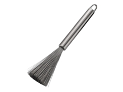Escova de aço inoxidável com cabo longo para panelas e utensílios de cozinha S/MARCA