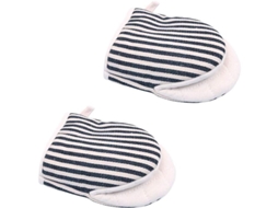 Luvas De Forno Mini Resistentes Ao Calor 300°f/150°c Algodão E Linho Antiderrapantes Laváveis Para Forno Micro-ondas Cozinha 1 Par 14x19cm