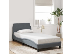 Vidaxl Estrutura de Cama Dover 80x200 Cm Veludo Cinzento escuro