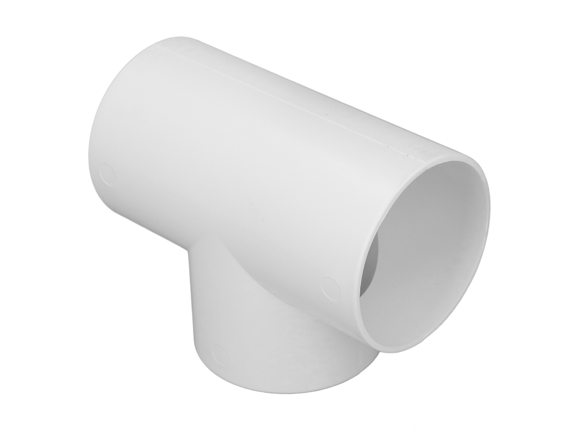 Conector De Duto 3 Vias Em Pvc Resistente À Corrosão Formato T 6in Adaptador De Mangueira