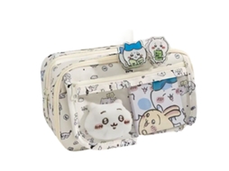 Laxiscreed Estojo De Bolso Kawaii Com Design De Urso E Alta Capacidade