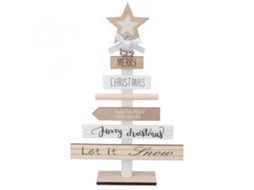 Decoração de Natal com Placa de Madeira para Mesa LAXISCREED