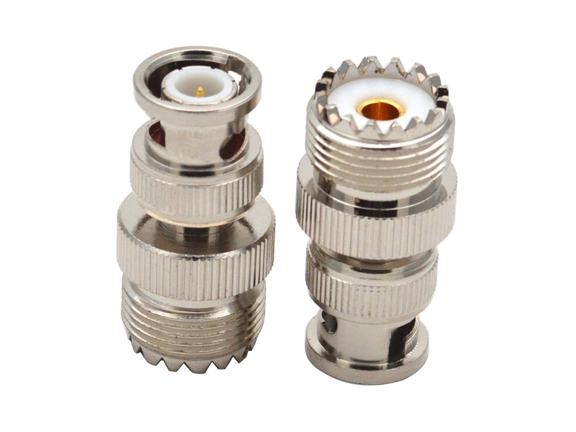 2 Adaptadores Uhf Fêmea Para Coaxial Entusiastas De Eletrônica